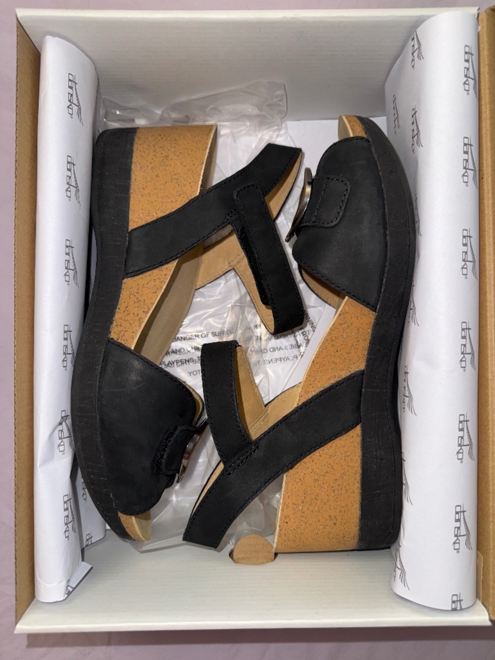 Dansko Stella Milled Nubuck Black Size 40 EU (9.5-10 US)
